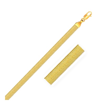 5.0mm 14k Yellow Gold Super Flex Herringbone Chain