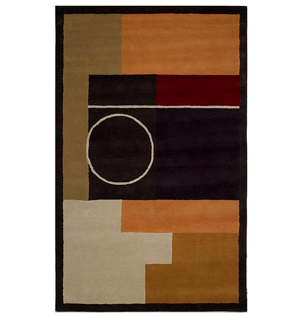 Hand tufted Rosita Wool Rug (8 X 106) (MultiPattern GeometricMeasures 1 inch thickTip We recommend the use of a non skid pad to keep the rug in place on smooth surfaces.All rug sizes are approximate. Due to the difference of monitor colors, some rug col