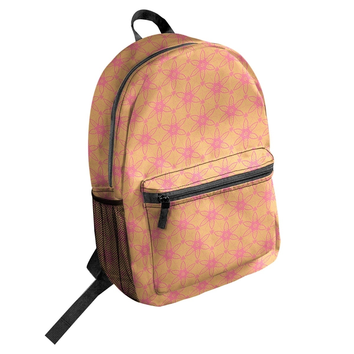 yellow pink backpack