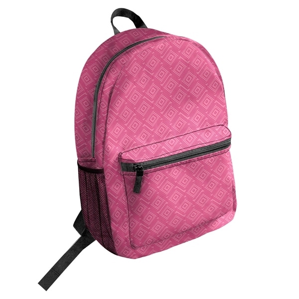 pink square backpack