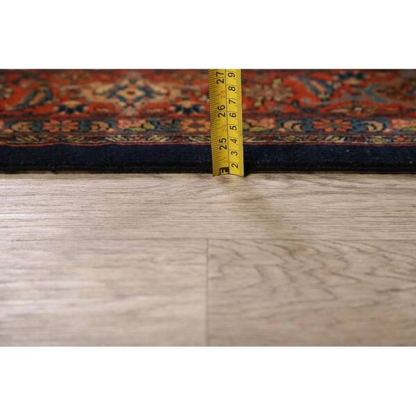 Senneh Geometric Handmade Kork Wool Persian Area Rug 9'8" x 7'1