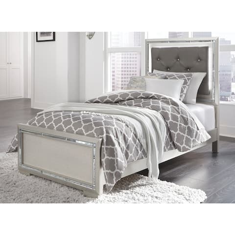 Silver Orchid Brundage Silver Panel Bed