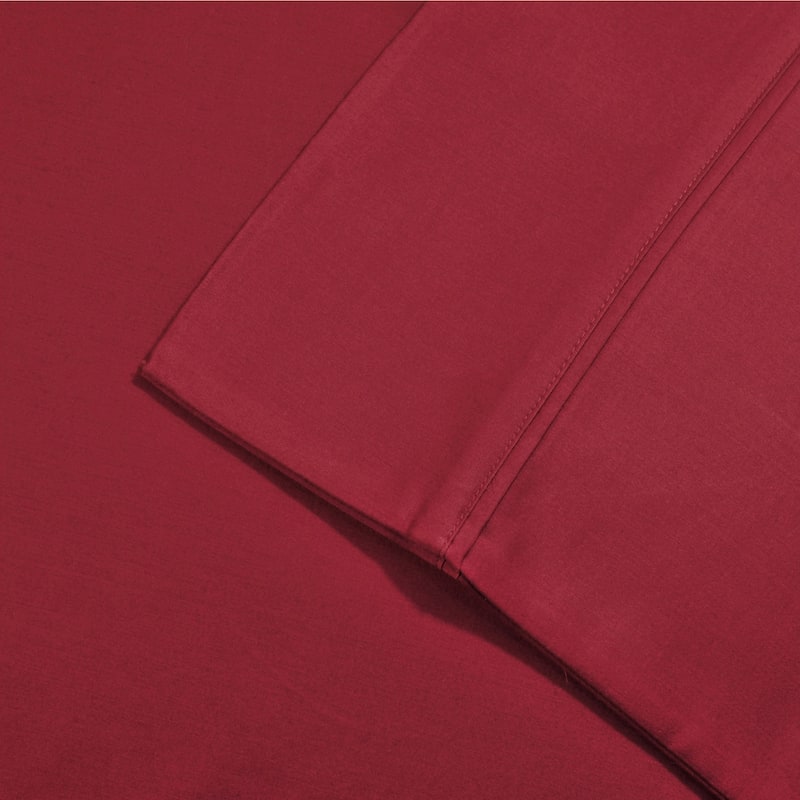 Superior Egyptian Cotton 800 Thread Count Pillowcase Set (Set of 2) - King / Burgundy