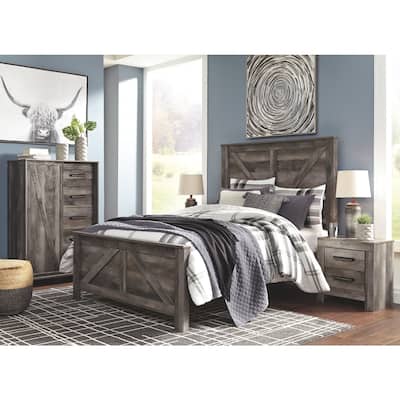 Wynnlow Cross-Buck Panel Bed.