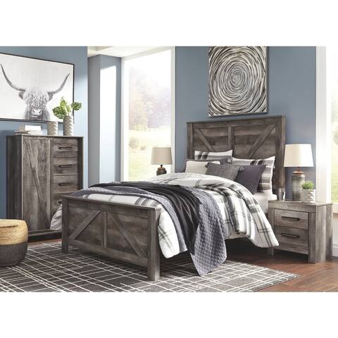 Wynnlow Cross-Buck Panel Bed.
