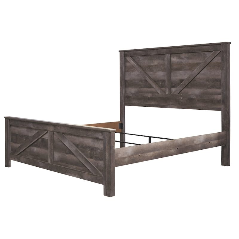 Wynnlow Cross-Buck Panel Bed.