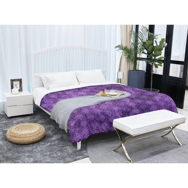 Shop Katelyn Elizabeth Purple Snakes Pattern Comforter Free