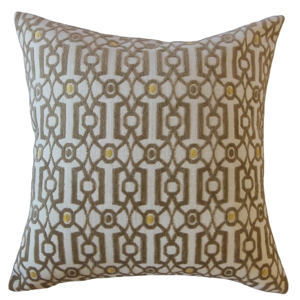 Saadet Crewel Throw Pillow Antique