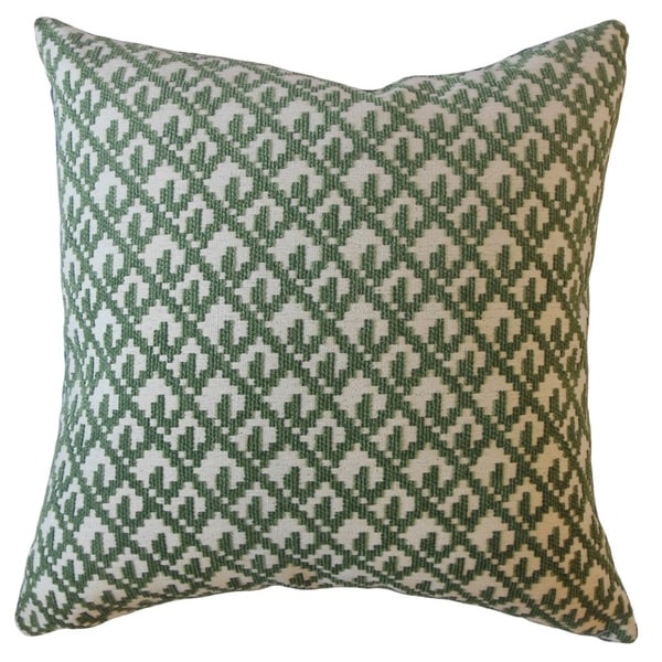 Tadewi Crewel Throw Pillow Malachite