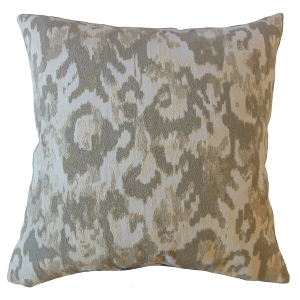 Ichtaca Ikat Throw Pillow Sycamore