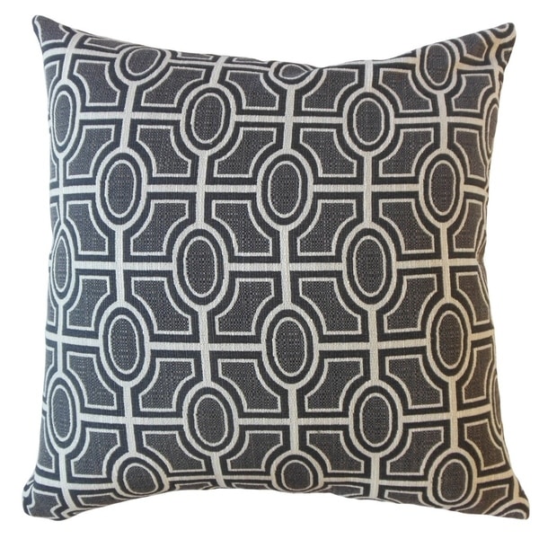 Macayle Geometric Throw Pillow Graphite