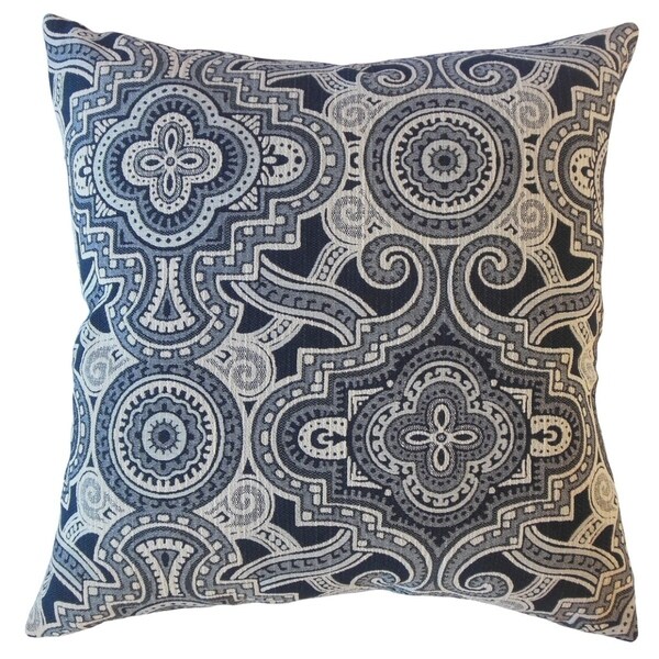 Jacory Geometric Throw Pillow Onyx