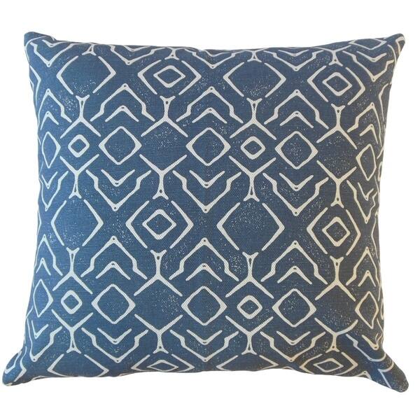 Maame Geometric Throw Pillow Navy Bed Bath & Beyond 27386355