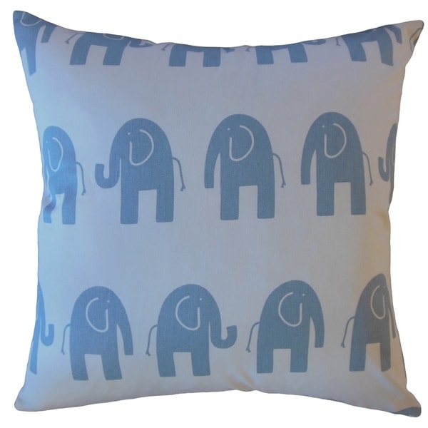 Damita Graphic Throw Pillow Blue