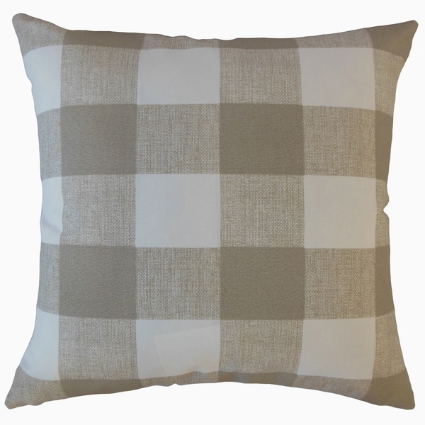 Walker Plaid Throw Pillow Beechwood