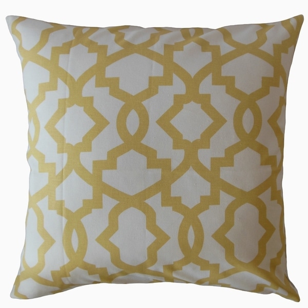 Callahan Geometric Throw Pillow Yellow