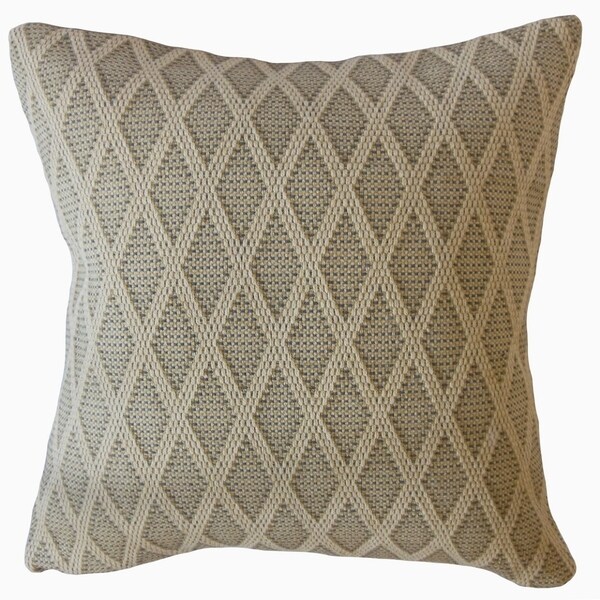 Cadhla Geometric Throw Pillow Oatmeal