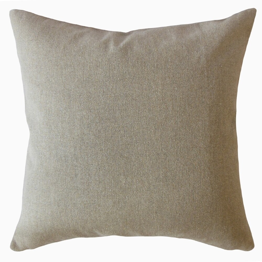Kadmiel Solid Throw Pillow Tweed Starfish Harbor Square Throw Pillow