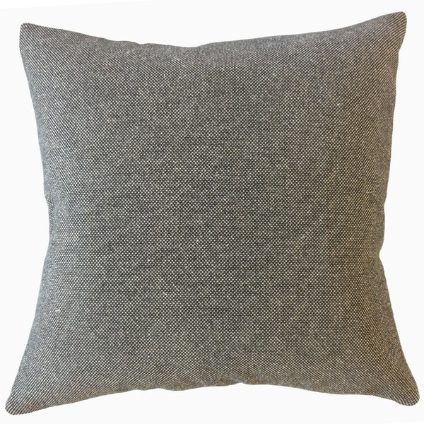 Veata Solid Throw Pillow Stout