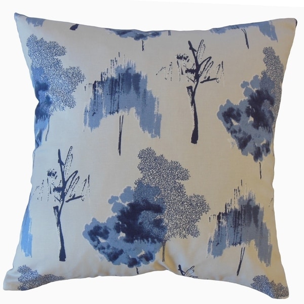 Kaira Ikat Throw Pillow Indigo