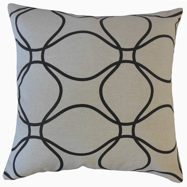 Lalage Geometric Throw Pillow Ink