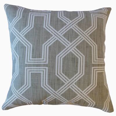 Samwell Geometric Throw Pillow Pewter