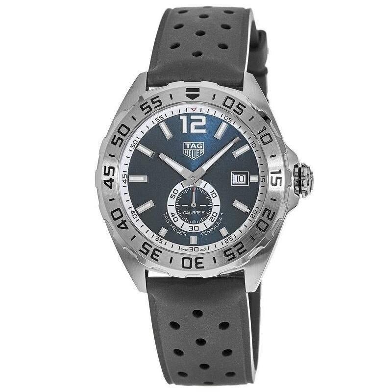 Tag heuer formula 1 strap black rubber ft8024 outlet