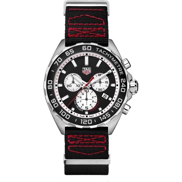 Shop Tag Heuer Men S Caz101e Fc8228 Formula 1 Chronograph Black Textile Watch On Sale Overstock 27388326