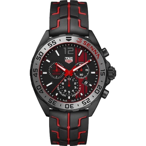 Tag Heuer Men's 'Formula 1' Chronograph Two-Tone Rubber Watch