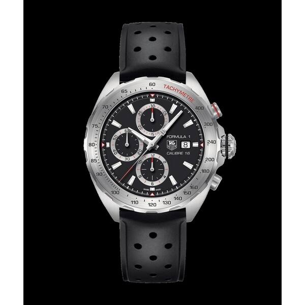 Shop Tag Heuer Men S Caz2015 Ft8024 Formula 1 Chronograph Black Rubber Watch On Sale Overstock 27388368