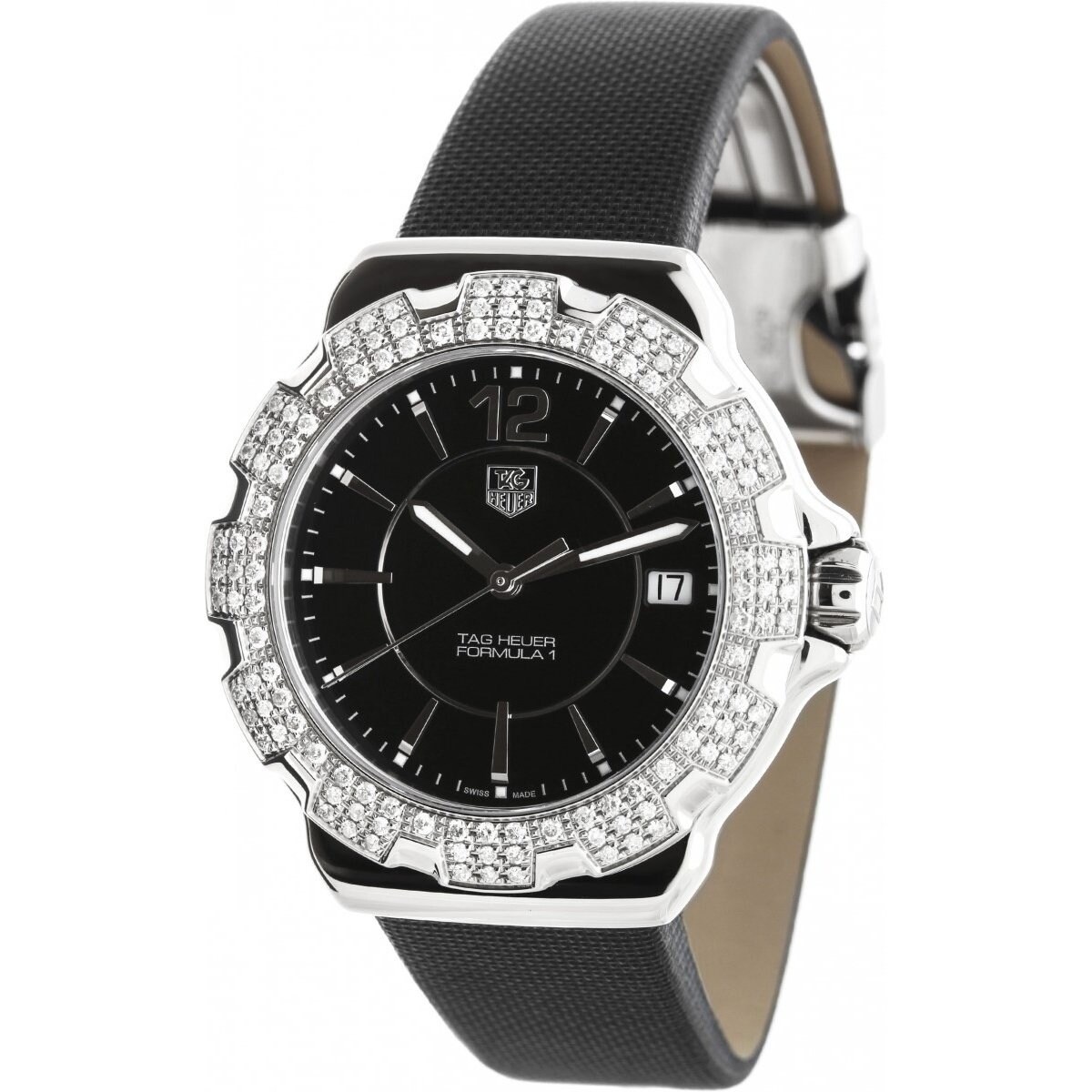 Shop Tag Heuer Women S Wah1217 Fc6218 Formula 1 Black Fabric Watch On Sale Overstock 27388536
