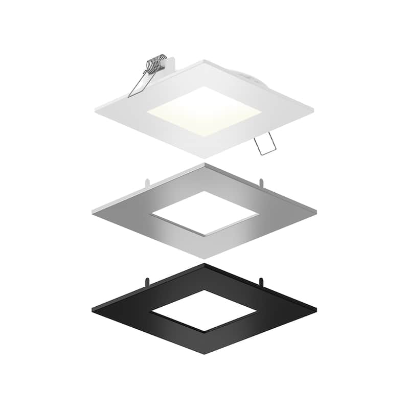 DALS 4 inch Square LED Panel Light - 4" - Multi - 4"