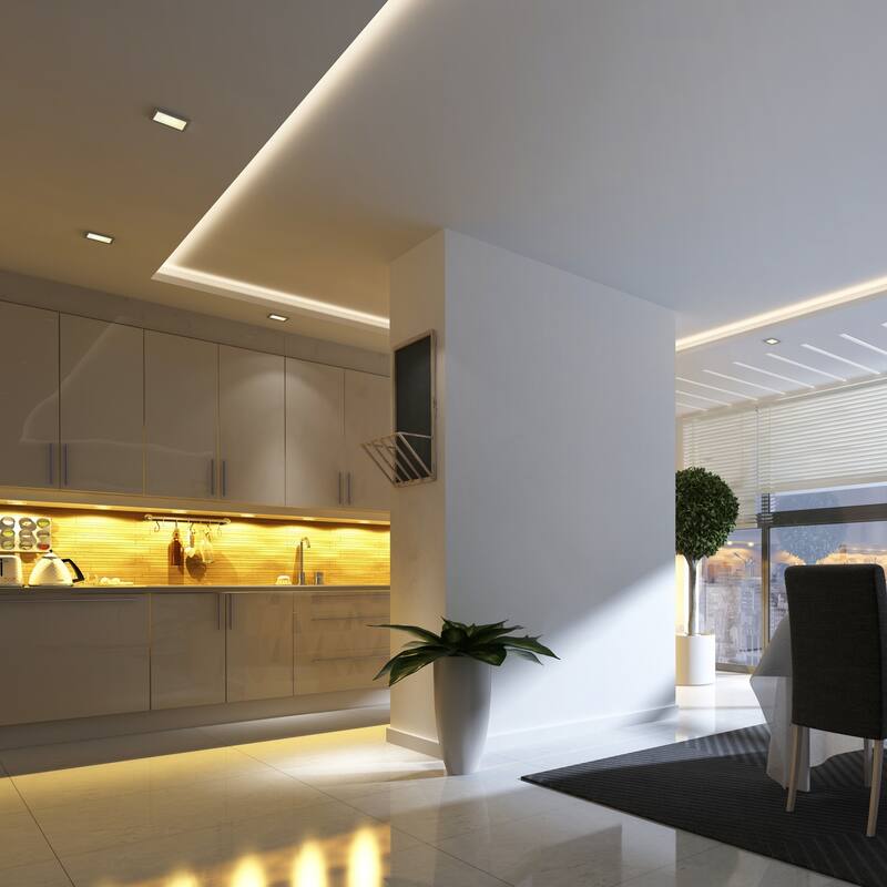 DALS 4 inch Square LED Panel Light - 4"