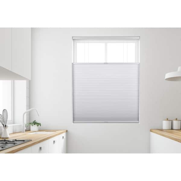 slide 2 of 5, Arlo Blinds White Light Filtering 9/16 Top Down Bottom Up Cellular Shade