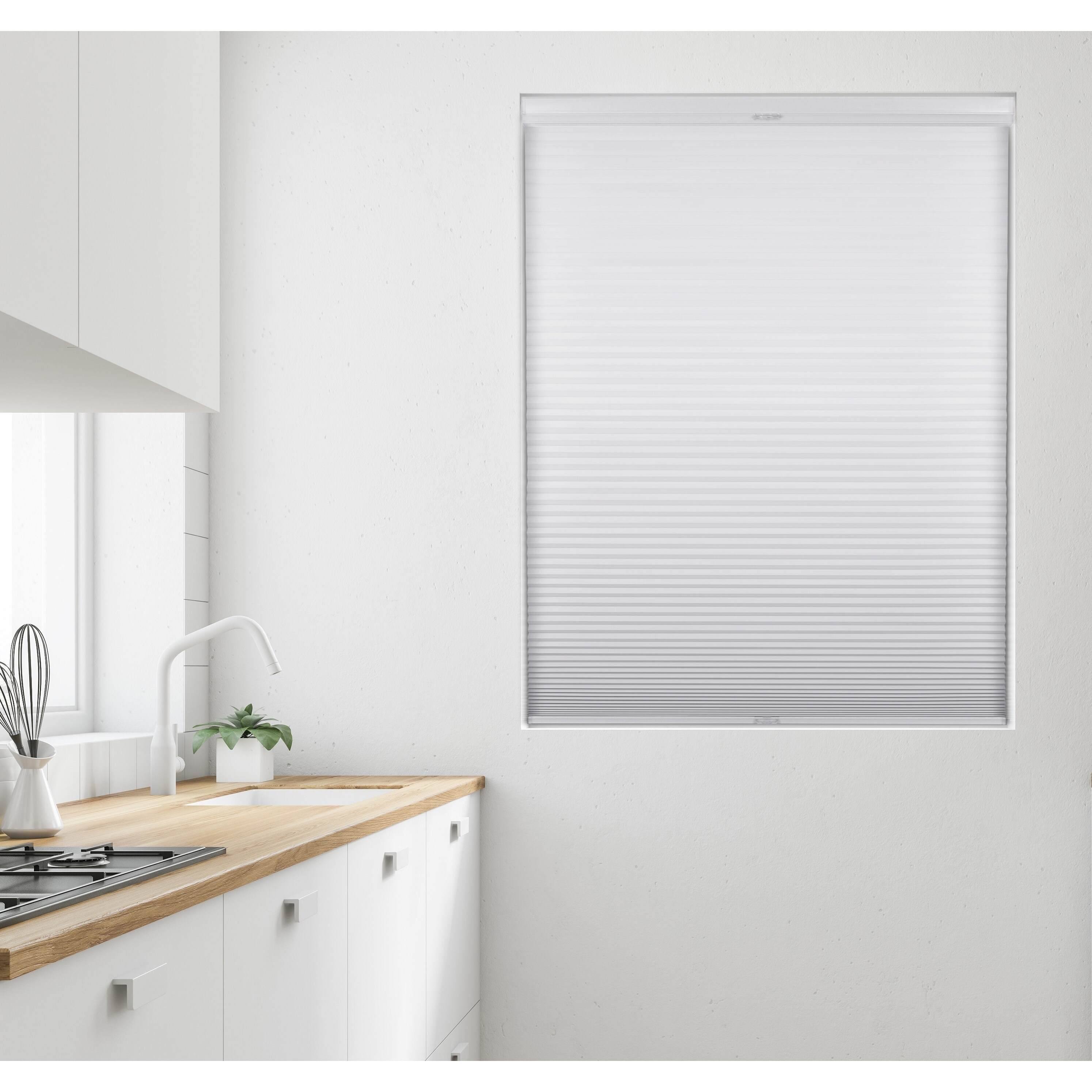 Arlo Blinds White Light Filtering 9/16 Top Down Bottom Up white tdbu light filte