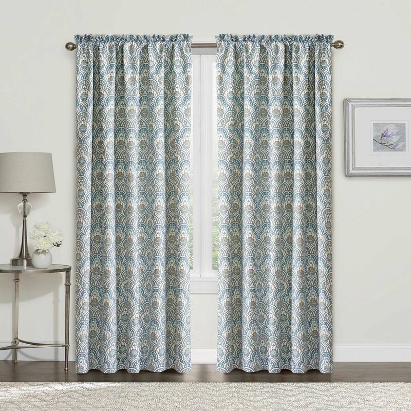 Serenta Mini Tivoli Printed 2 Piece Curtain Set - 60" x 84"