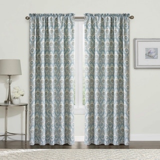 Serenta Mini Tivoli Printed 2 Piece Curtain Set - 60" x 84"