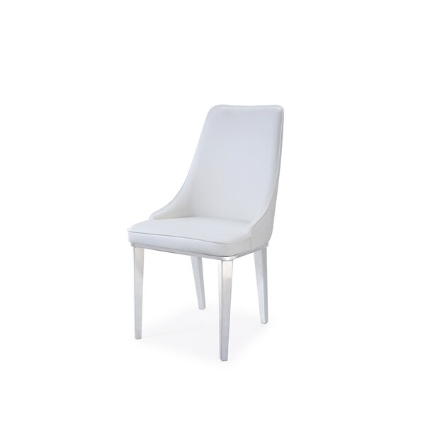 target white dining chair