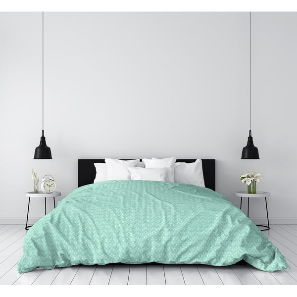 Shop Katelyn Elizabeth Mint Green Art Deco Duvet Cover Overstock