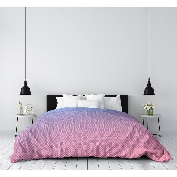 Shop Katelyn Elizabeth Blue Pink Mermaid Scales Duvet Cover