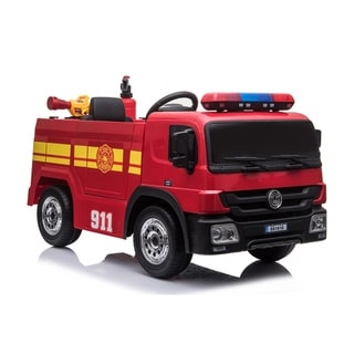 12 volt fire truck ride on
