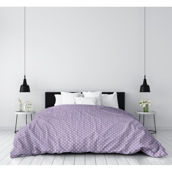 Shop Katelyn Elizabeth Purple Ombre Geometric Pattern Duvet Cover