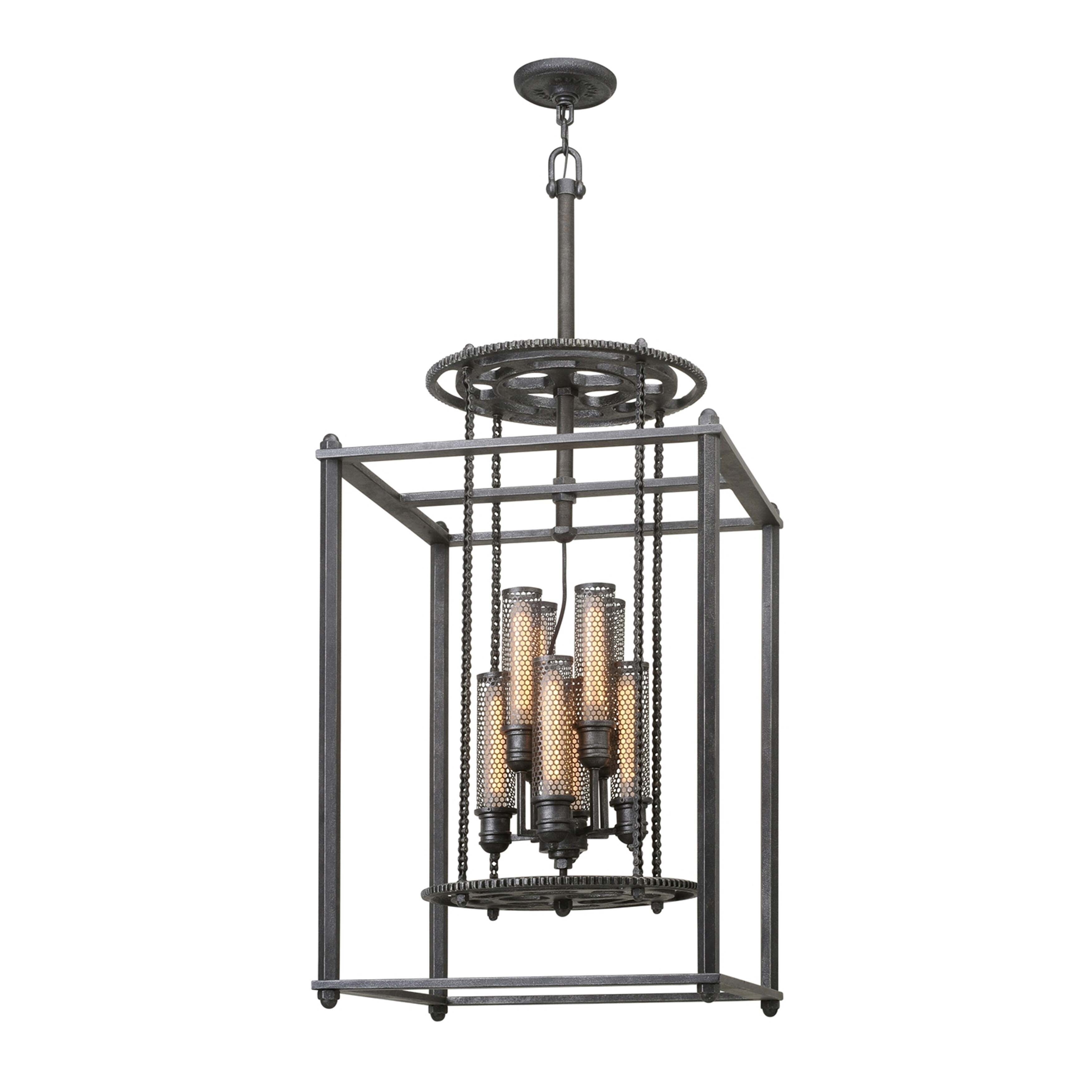 Troy Lighting Atlas 8-light Aged Pewter Chandelier - Chandeliers For Bedrooms by Overstock.com