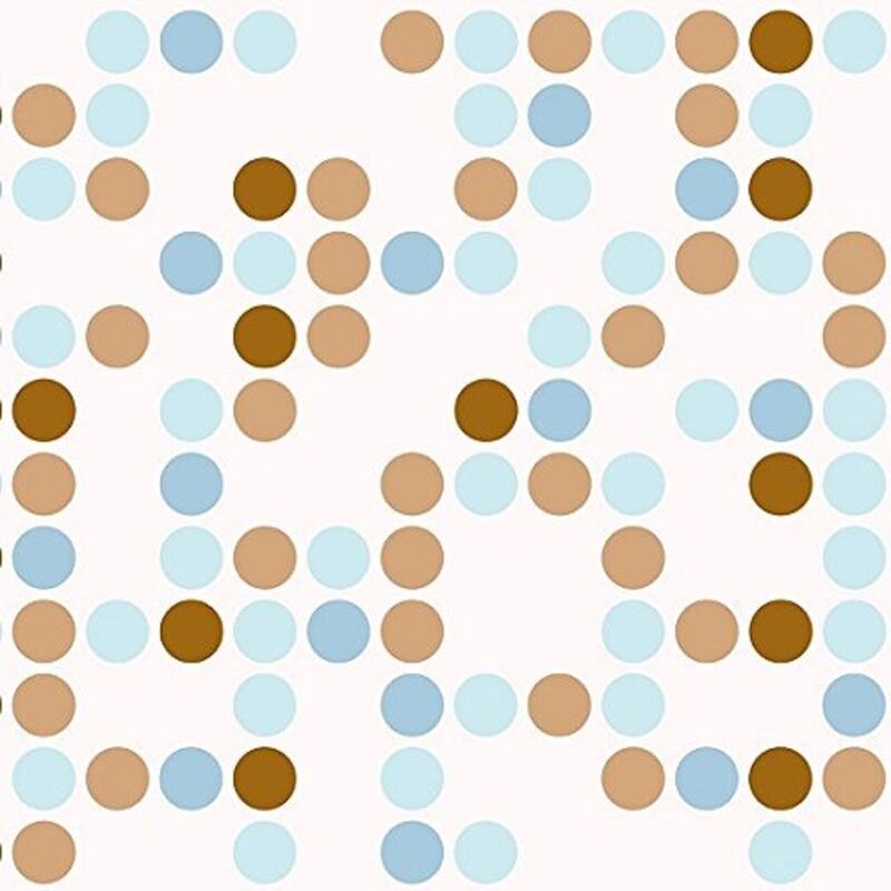 Magic Cover Adhesive Vinyl for Lining Shelves and Drawers, Decorating and Craft Projects, 18" x 60', Polka Blue