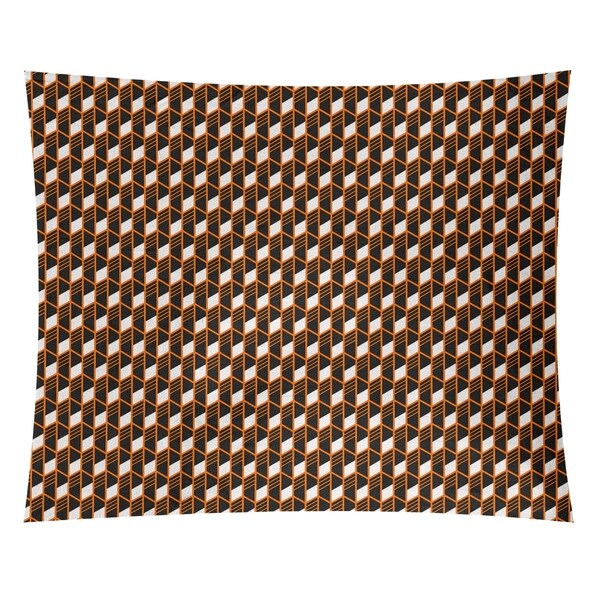 Katelyn Elizabeth Orange Geometric Stripes Tapestry