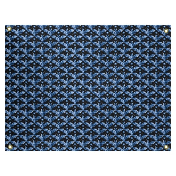 Katelyn Elizabeth Blue Bats Pattern Tapestry In/Out