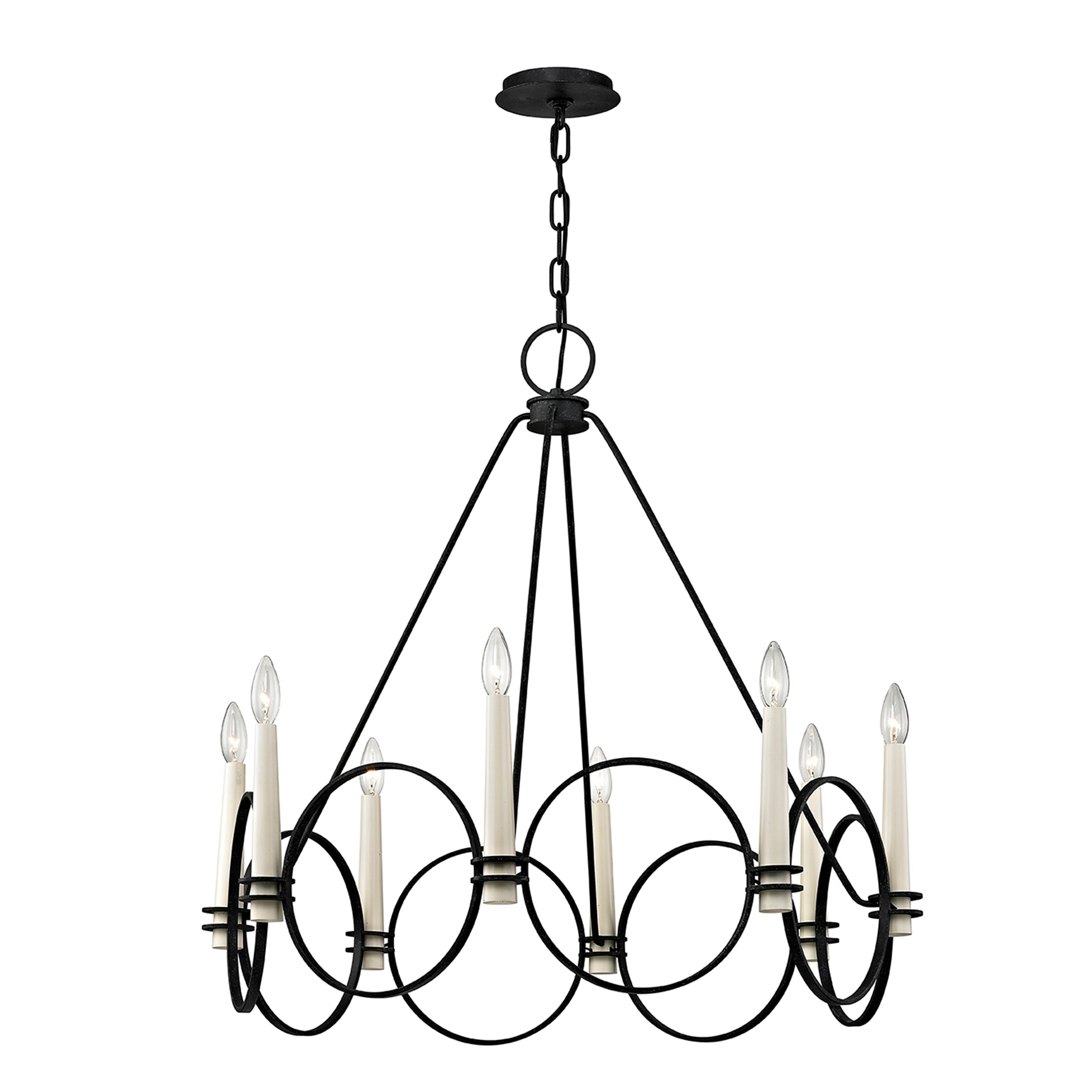 Troy Lighting Juliette 8-light Country Iron Chandelier - Chandeliers For Bedrooms by Overstock.com