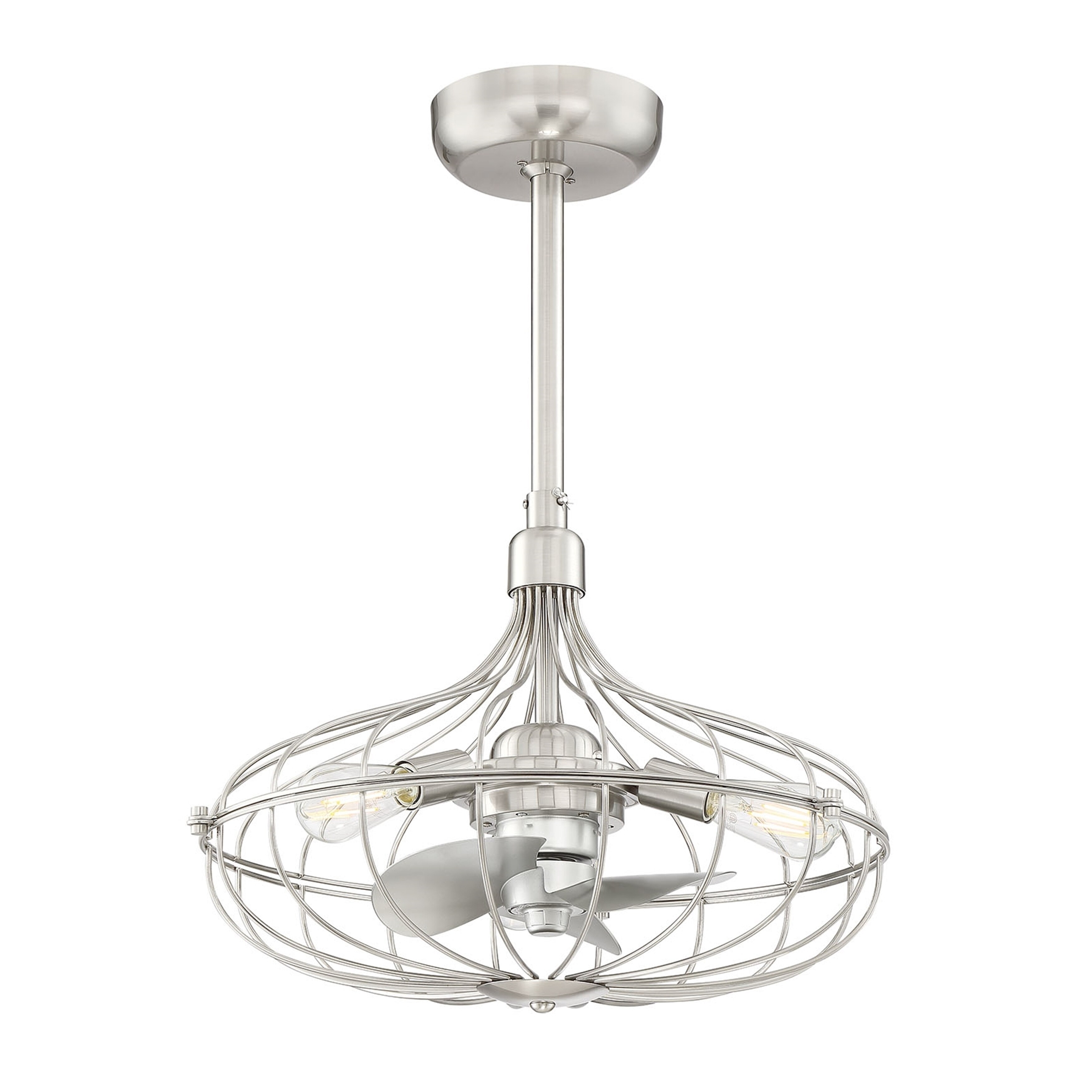 Havana 3 Light Brushed Nickel Ceiling Fan