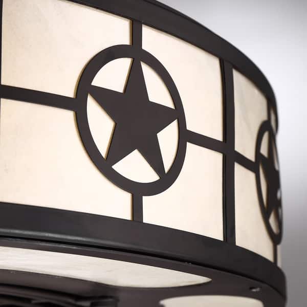 Shop Lone Star Aged Bronze Ceiling Fan Free Shipping Today
