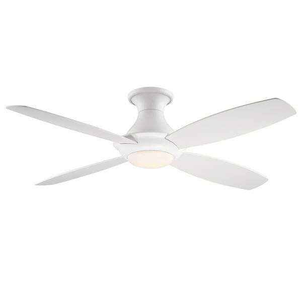 Shop Fifth And Main Bayview Led Hugger White Ceiling Fan